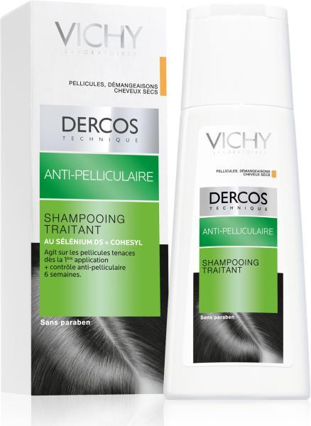 Dercos Anti-Dandruff sampon száraz korpa ellen (Anti-Dandruff Treatment Shampoo) 200 ml