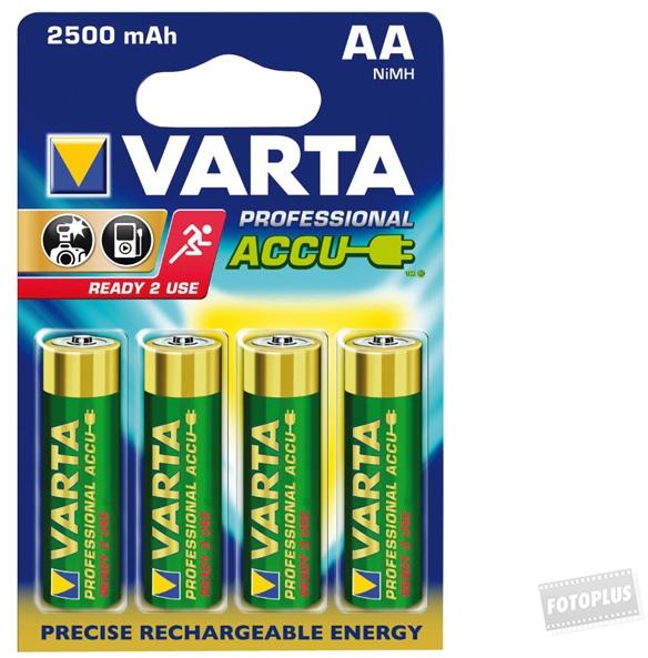 Vásárlás: VARTA Professional Accu AA 2500mAh (4) Tölthető elem árak  összehasonlítása, Professional Accu AA 2500 mAh 4 boltok