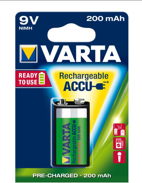 VARTA Ready2Use 9V 200mAh (1) (56722101401) (Baterie reincarcabila) -  Preturi
