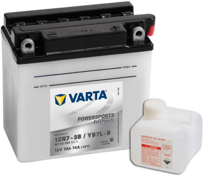 Powersports Freshpack 12V 7Ah right+ YB7L-B/12N7-4B 507012004A514