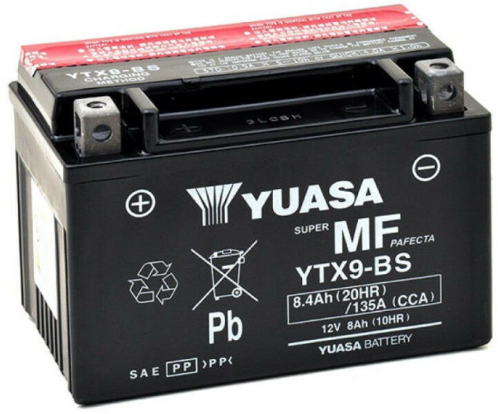 AGM 12V 8Ah left+ YTX9-BS