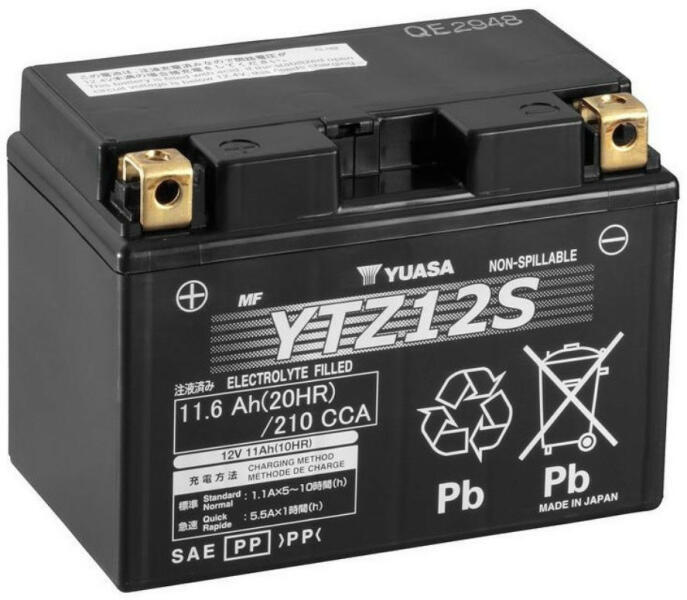 AGM 12V 11Ah left+ YTZ12S
