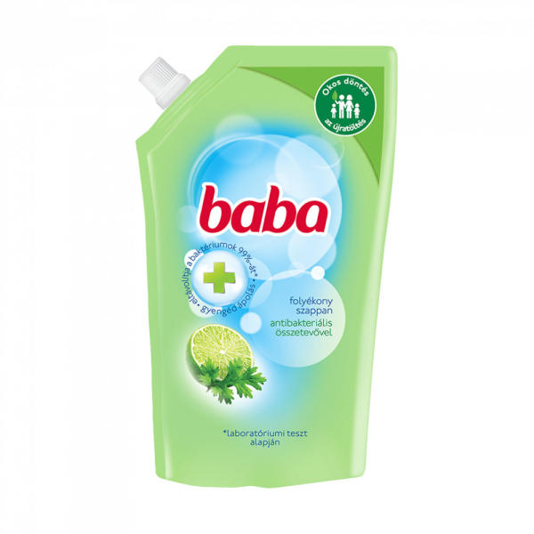 Lime és koriander antibakteriális folyékony szappan utántöltő 500 ml
