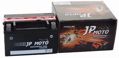 JP MOTO AGM 12V 6Ah left+ YTX7A-BS