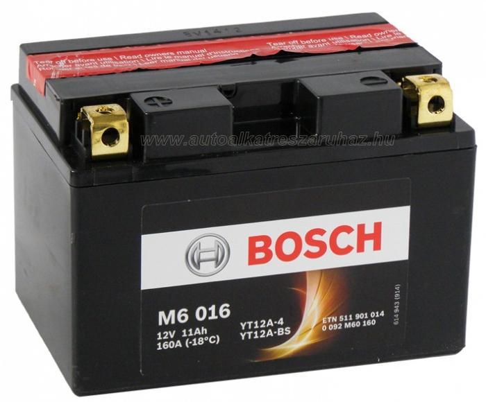 Vásárlás: Bosch M6 AGM 12V 11Ah left+ YT12A-4/YT12A-BS 0092M60160 Motor  akkumulátor árak összehasonlítása, M 6 AGM 12 V 11 Ah left YT 12 A 4 YT 12  A BS 0092 M 60160 boltok