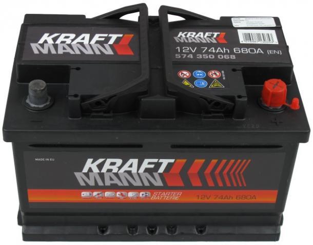 KRAFTMANN 74Ah 680A right+ (574350068) vásárlás, Autó akkumulátor bolt  árak, akciók, autóakku árösszehasonlító