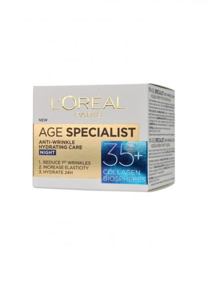 Vásárlás: L'Oréal Age Specialist 35+ éjszakai krém 50ml Arckrém árak  összehasonlítása, Age Specialist 35 éjszakai krém 50 ml boltok