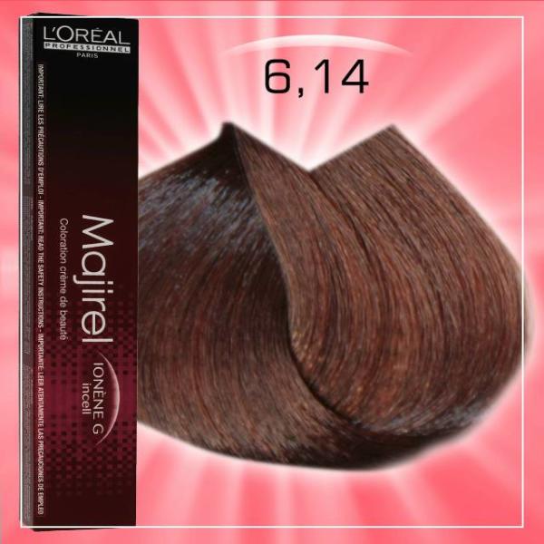 Vásárlás: L'Oréal Majirel 6.14 50 ml Hajfesték, hajszínező árak  összehasonlítása, Majirel 6 14 50 ml boltok