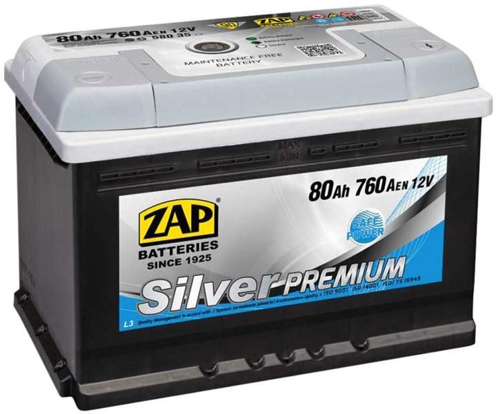 ZAP Silver Premium 80Ah 760A right+ vásárlás, Autó akkumulátor bolt árak,  akciók, autóakku árösszehasonlító