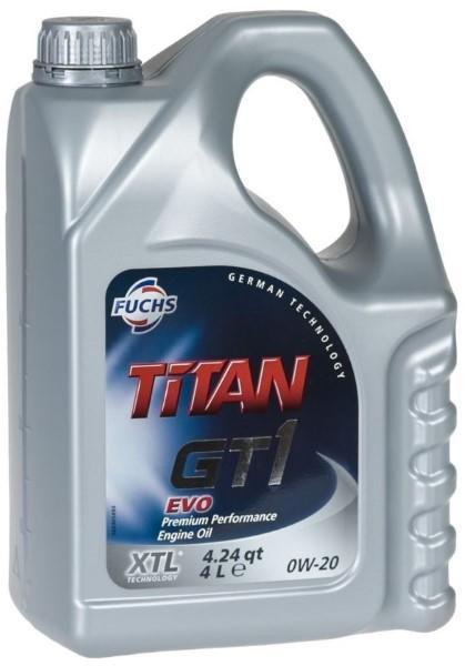 安いHOT】 FUCHS (フックス) TITAN GT1 EVO 0W-20 XTL (エンジンオイル) 4L 1本 APdirect 通販  PayPayモール