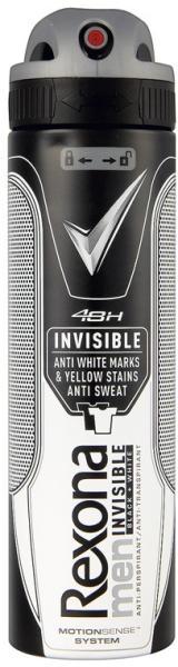 Rexona Men Invisible Black & White 48h deo spray 150 ml (Deodorant) -  Preturi