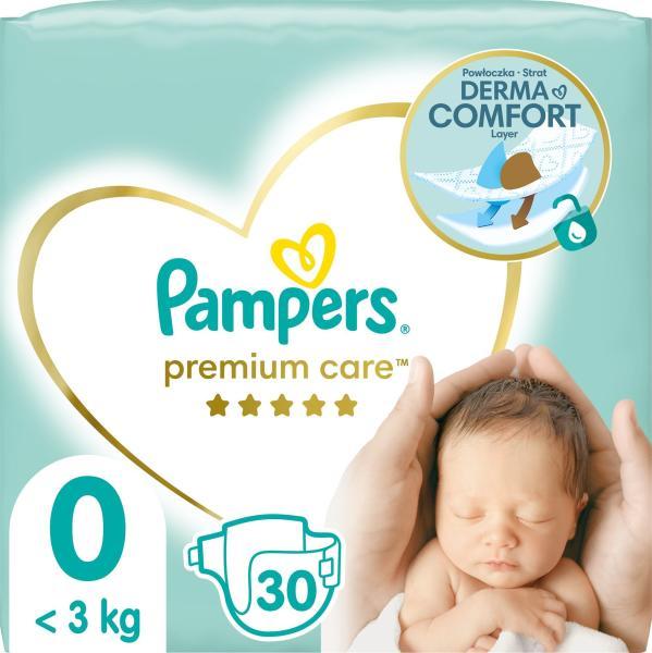Vásárlás: Pampers Premium Care 0 Newborn 0-3 kg 30 db Pelenka árak  összehasonlítása, Premium Care 0 Newborn 0 3 kg 30 db boltok
