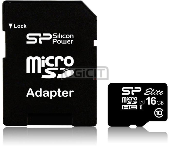 Elite microSDHC 16GB C10/UHS-I (SP016GBSTHBU1V10-SP)
