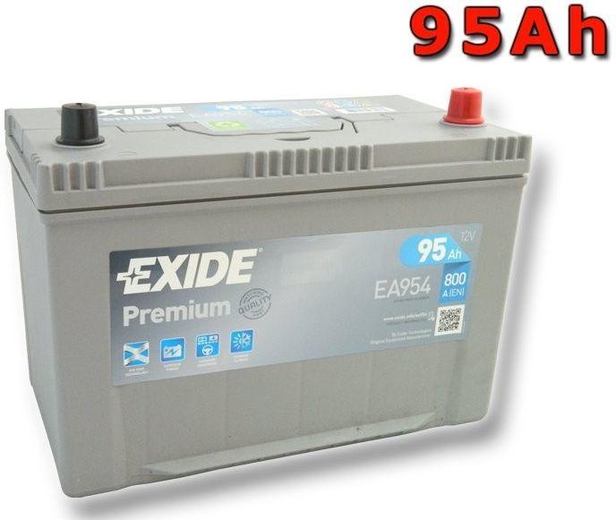 Exide Premium 95Ah 800A right+ Asia (EA954) vásárlás, Autó akkumulátor bolt  árak, akciók, autóakku árösszehasonlító