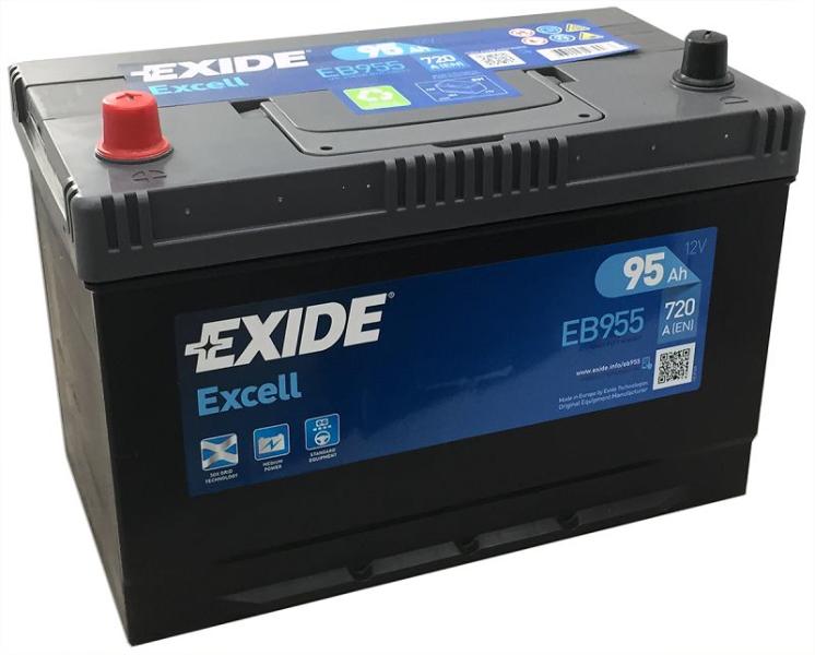 Excell 95Ah 720A left+ Asia (EB955)