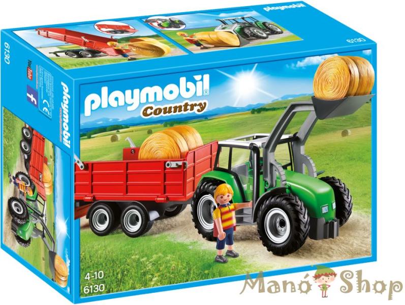 Vásárlás: Playmobil Traktor pótkocsival (6130) Playmobil árak  összehasonlítása, Traktor pótkocsival 6130 boltok