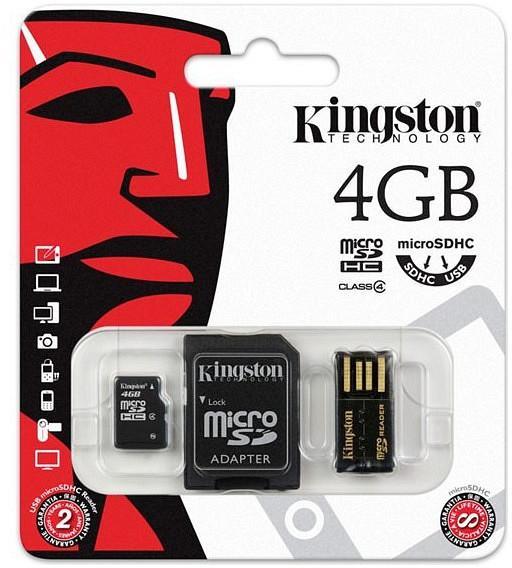 Kingston microSDHC 4GB Class 4 Mobility Kit (MBLY4G2/4GB) (Card memorie) -  Preturi
