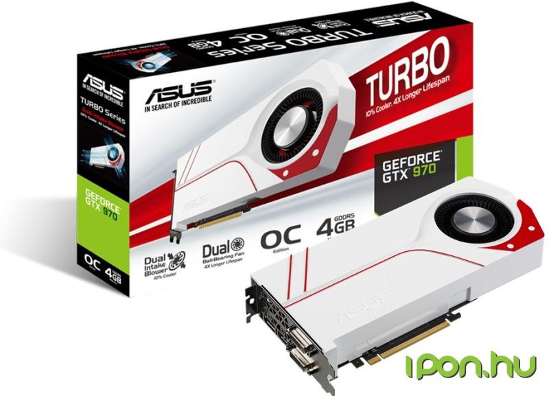 ASUS GeForce GTX 970 4GB GDDR5 256bit (TURBO-GTX970-OC-4GD5) Asus Видео  карти Цени, оферти и мнения, списък с магазини