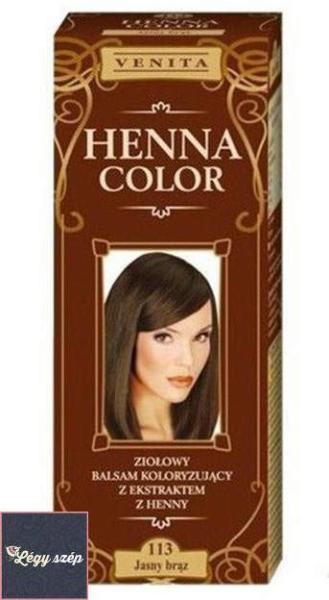 Henna Color krém Nr 113 Világosbarna