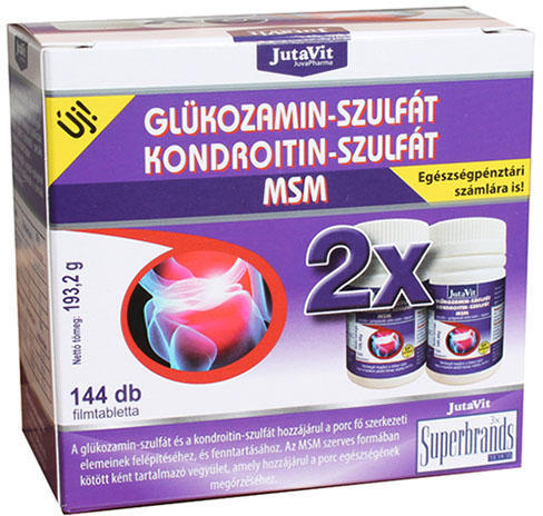 JutaVit Glükozamin Kondroitin MSM filmtabletta 144x