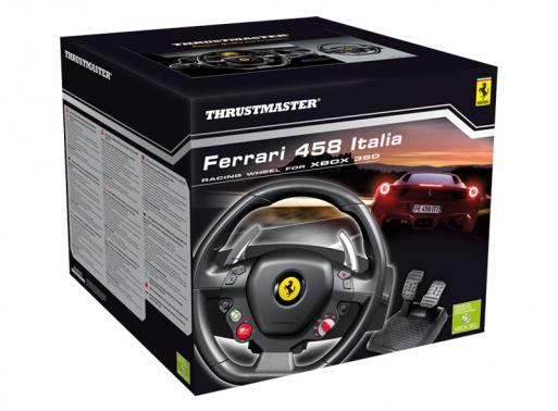 Thrustmaster Ferrari 458 Italia Racing Wheel Xbox 360 (4460094/2960734)  Волани за игра Цени, оферти и мнения, списък с магазини, евтино Thrustmaster  Ferrari 458 Italia Racing Wheel Xbox 360 (4460094/2960734)