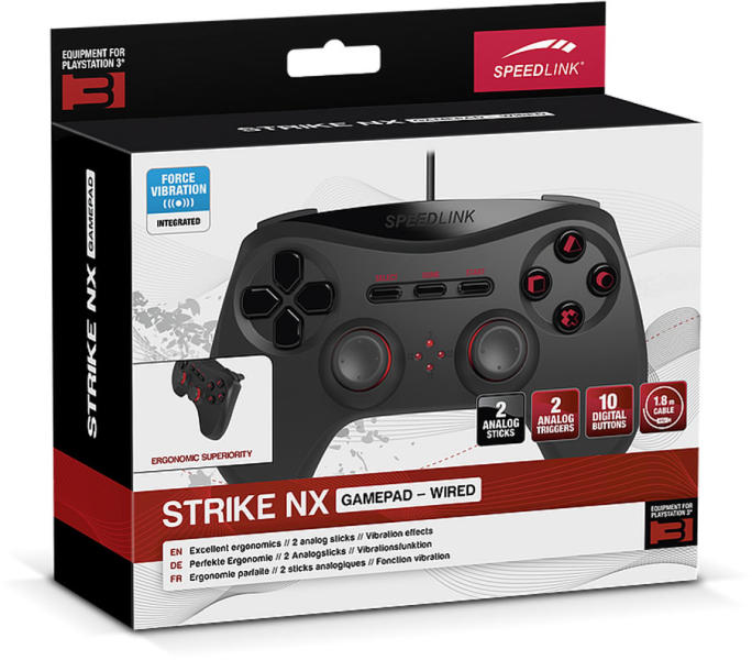 Vásárlás: SPEEDLINK STRIKE NX Gamepad for PS3 SL-440400 Gamepad, kontroller  árak összehasonlítása, STRIKE NX Gamepad for PS 3 SL 440400 boltok