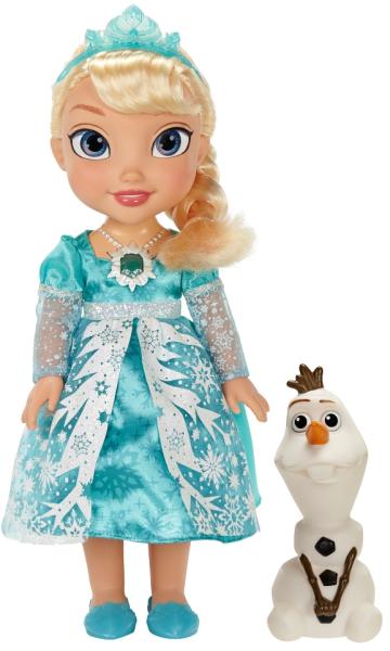 JAKKS Pacific Disney Frozen - Snow Glow Papusa Elsa care canta cu Olaf 35  cm (31058) (Papusa) - Preturi