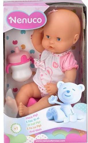Nenuco Ai grija de mine - Bebe fetita care face pipi cu olita 35 cm  (700011242) (Papusa) - Preturi