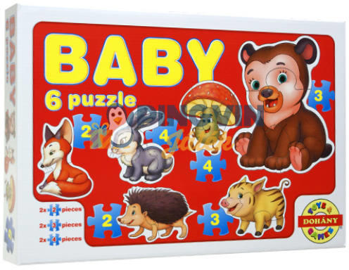 Baby Puzzle - Erdei állatok 6 az 1-ben (635/07)