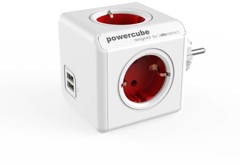 PowerCube Original 4 Plug + 2 USB (1202RD)