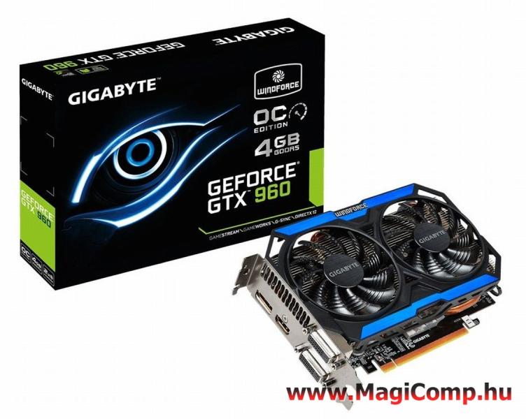 Vásárlás: GIGABYTE GeForce GTX 960 4GB GDDR5 128bit (GV-N960OC-4GD)  Videokártya - Árukereső.hu