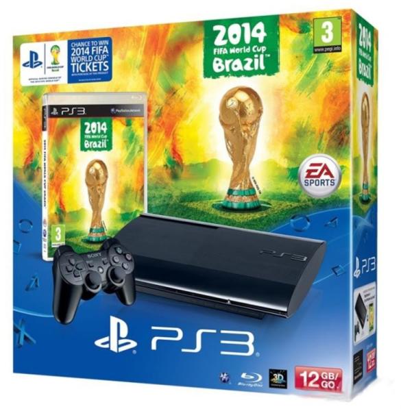 Sony PlayStation 3 Super Slim 12GB (PS3 Super Slim 12GB) + 2014 FIFA World  Cup Brazil vásárolj már 0 Ft-tól