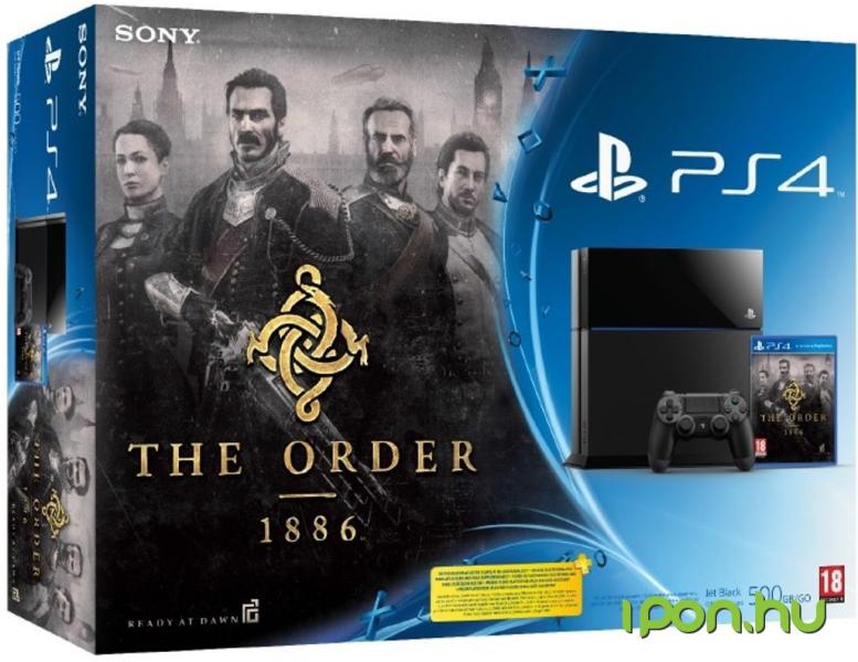 Sony PlayStation 4 Jet Black 500GB (PS4 500GB) + The Order 1886 vásárolj  már 0 Ft-tól