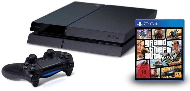 Sony PlayStation 4 Jet Black 500GB (PS4 500GB) + Grand Theft Auto V  vásárolj már 0 Ft-tól