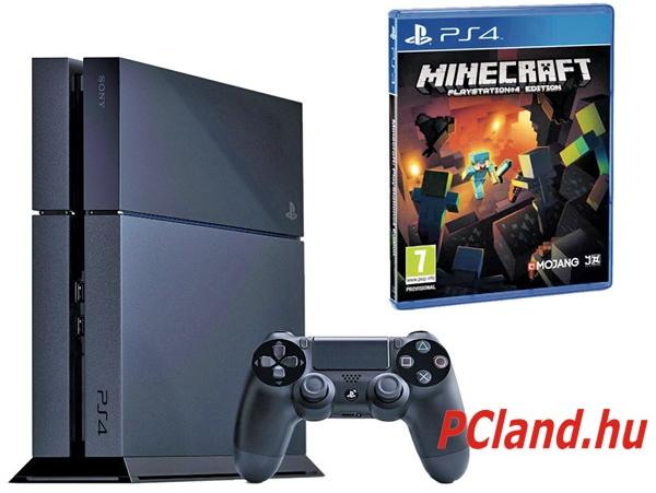 Sony PlayStation 4 Jet Black 500GB (PS4 500GB) + Minecraft vásárolj már 0  Ft-tól