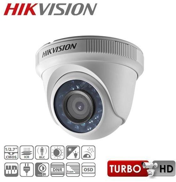Hikvision DS-2CE56D1T-IR - Мнения, Камери за наблюдение оферти, -  DS-2CE56D1T-IR - HD-TVI куполна камера 2 Мегапиксела (FullHD 1080p@25  кад/сек); - 2MP Progressive Scan CMOS сензор; - 0.01 Lux@F1.2 (0 Lux IR  on); -