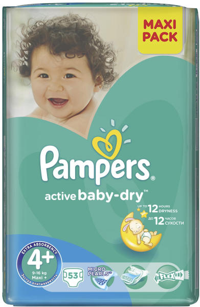 Syndicate believe admiration Pampers Active Baby 4 Maxi Plus (9-14 kg) Maxi Pack - 53 buc (Scutec) -  Preturi