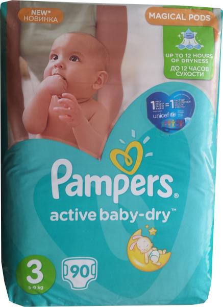 Worthless trader result Pampers Active Baby-Dry 3 Midi 4-9 kg Giant Box - 90 buc (Scutec) - Preturi