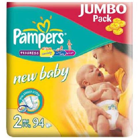 Pampers New Baby 2 Mini 3-6 kg Jumbo Pack - 94 buc (Scutec) - Preturi