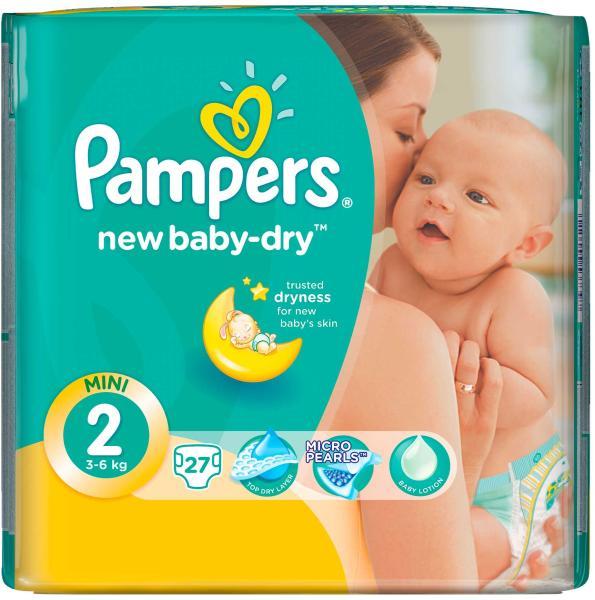 Pampers New Baby 2 Mini (3-6 kg) 27 buc (Scutec) - Preturi