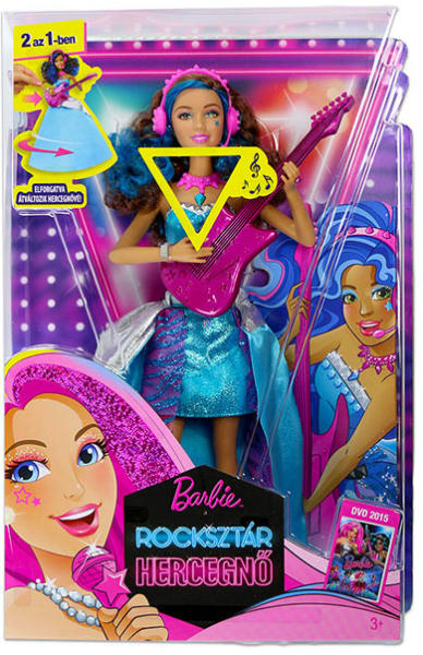 Vásárlás: Mattel Barbie, a rocksztár hercegnő - Erika éneklő hercegnő baba  (CMT11) Barbie baba árak összehasonlítása, Barbie a rocksztár hercegnő  Erika éneklő hercegnő baba CMT 11 boltok