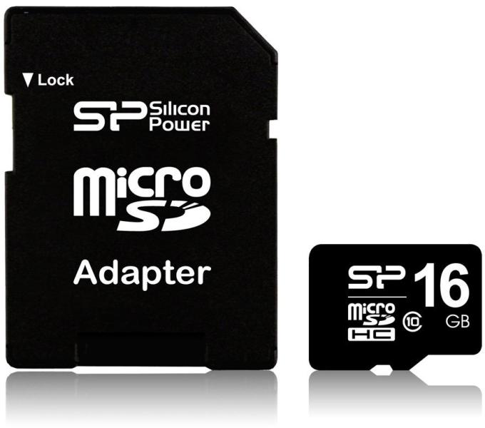 microSDHC 16GB Class 10 SP016GBSTH010V10-SP