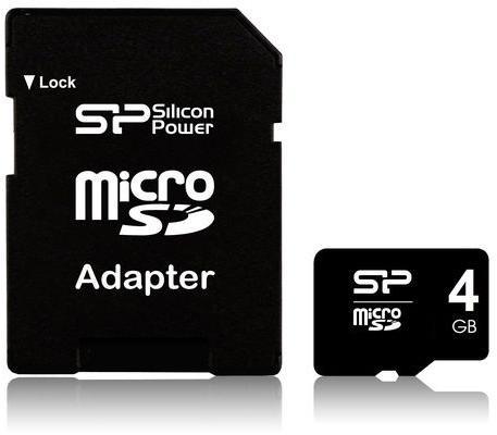 Silicon Power microSDHC 4GB Class 4 SP004GBSTH004V10-SP (Card memorie) -  Preturi