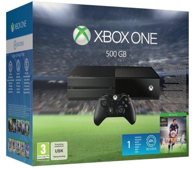 Microsoft Xbox One 500GB + FIFA 16 Preturi, Microsoft Xbox One 500GB + FIFA  16 magazine