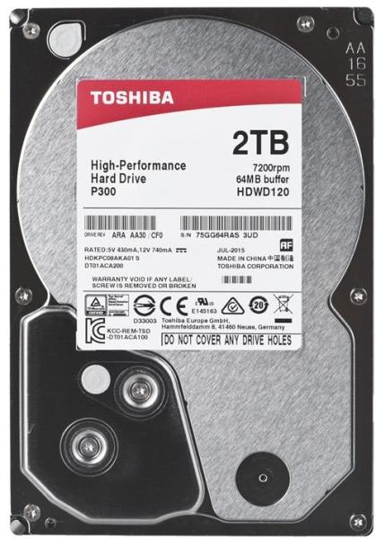 Toshiba P300 3.5 2TB 7200rpm 64MB SATA3 (HDWD120EZSTA/HDWD120UZSVA)  vásárlás, olcsó Toshiba Belső merevlemez árak, Toshiba P300 3.5 2TB 7200rpm  64MB SATA3 (HDWD120EZSTA/HDWD120UZSVA) boltok