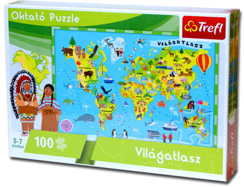 Vásárlás: Trefl Oktató puzzle - Világatlasz 100 db-os (15505) Puzzle árak  összehasonlítása, Oktató puzzle Világatlasz 100 db os 15505 boltok