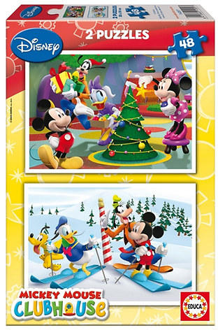 Vásárlás: Educa Disney Mickey egér karácsonya 2x48 db-os Puzzle árak  összehasonlítása, Disney Mickey egér karácsonya 2 x 48 db os boltok