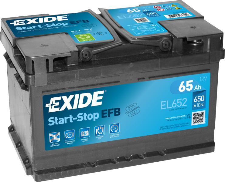 ECM EL652 65Ah 650A right+ (EL652)
