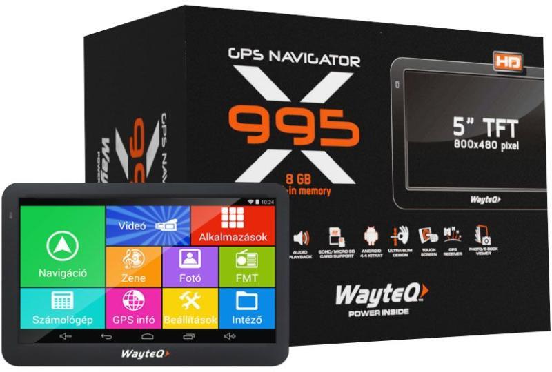 WayteQ x995 GPS navigáció már 36 499 Ft-tól