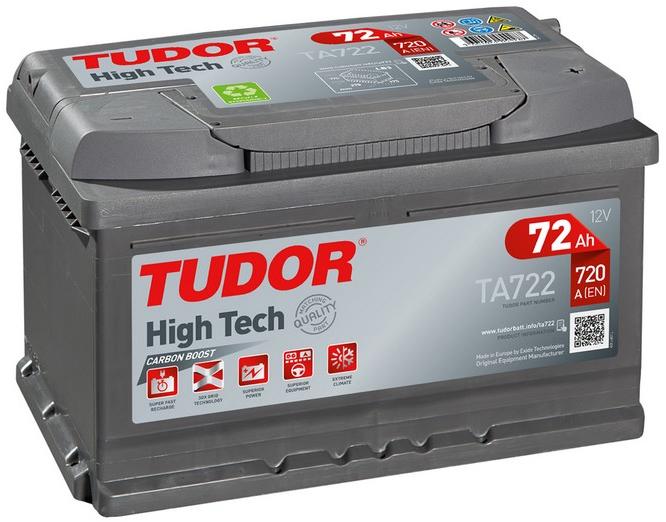 Tudor High Tech 72Ah EN 720A (TA722) (Acumulator auto) - Preturi